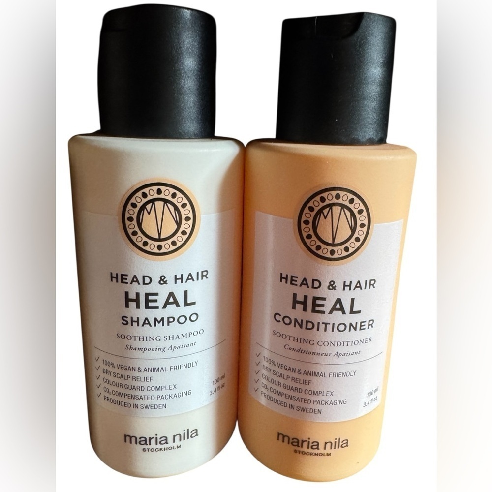 Maria Nila Head & Hair Heal Shampoo & Conditioner Sensitive Dry Scalp 3.4 fl oz - Picture 3 of 10